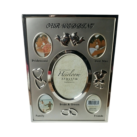 Home Trends Heirloom Mult-Opening Picture Frame Silver Gray Our Wedding - Picture 1 of 12